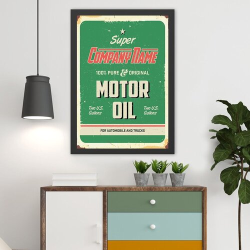 Wallity uramljena slika motor oil, 35x45 cm Cene