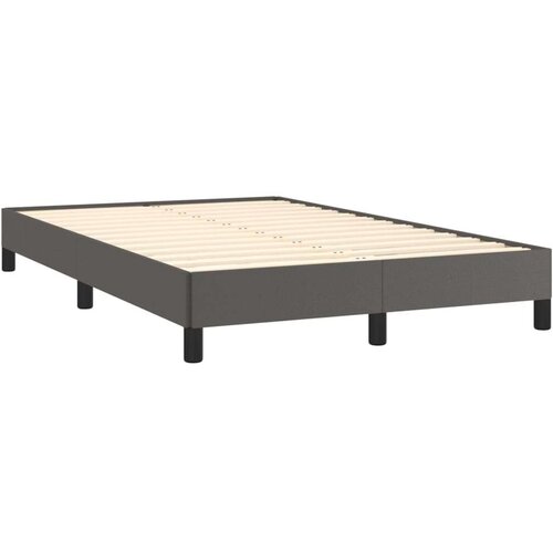  Za krevet sivi 120x200 cm od umjetne kože Slike