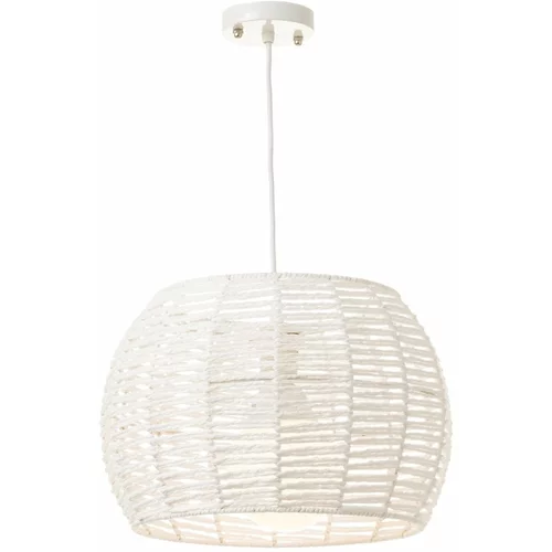 Casa Selección Bijela stropna svjetiljka s bambusovim sjenilom ø 35 cm –