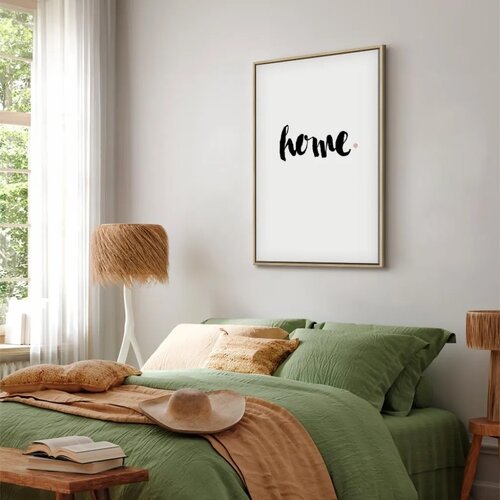  Slika - Home and Dot (1 Part) Vertical 40x60 U prirodnom drvenom okviru Cene