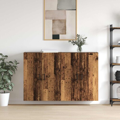  Ormar za montažu na zid 2 pcs Staro drvo 69,5 x 34 x 90 cm Cijene