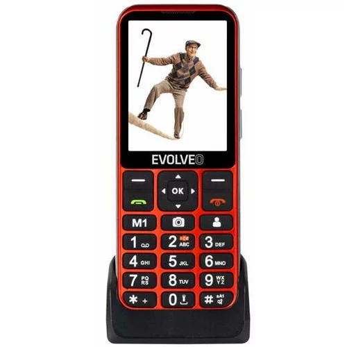 Evolveo Easyphone lt ep-880 telefon za starejše na tipke 4g rdeč