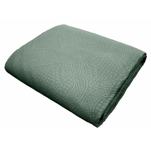 Douceur d int&amp;eacute;rieur Zeleni set prekrivača i jastučnice od mikrovlakana 240x260 cm Romane &amp;ndash; Slike