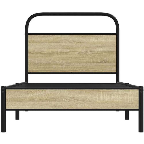 VidaXL Okvir kreveta bez madraca boja hrasta sonome 75 x 190 cm drveni Slike