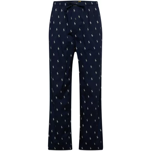 Polo Ralph Lauren Pidžama hlače mornarsko plava / bijela