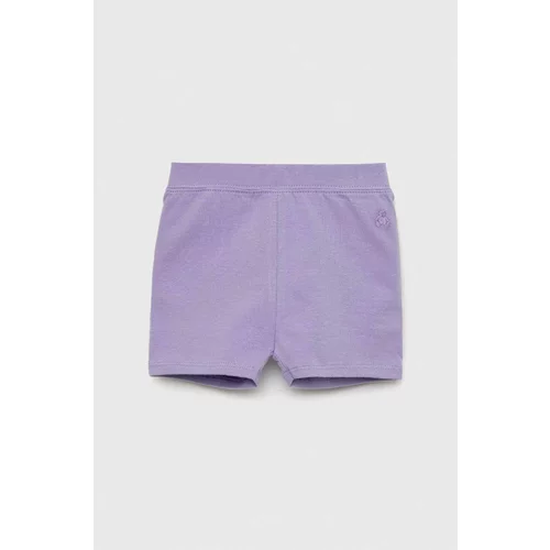 GAP Otroške kratke hlače vijolična barva