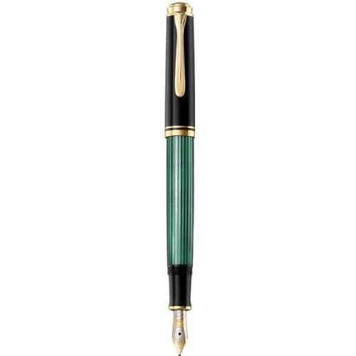 Pelikan nalivno pero M400 Souver&amp;auml;n, črno/zelen, F konica, v darilni &amp;scaron;katlici Slike
