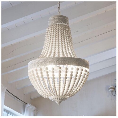 Ideal Lux luster na lancu monet 5xE14/40W/230V prečnik 40 cm konoplja/bela Cene