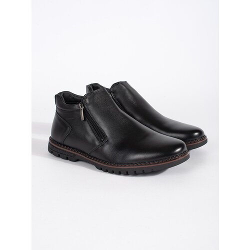 Shelvt Men's black insulated ankle boots Cene