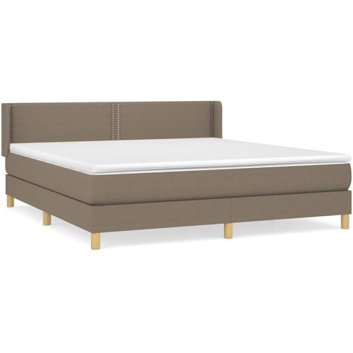 Maison Chic Box spring postelja - Vzmetna postelja z vzmetnico taupe 160x200 cm blago SL14633, (21882959) Cene
