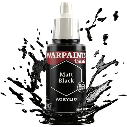 The Army Painter Warpaints Fanatic: Black & Greys - Matt Black Cene