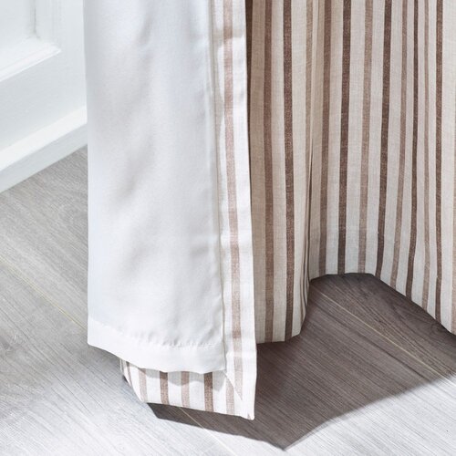 Catherine Lansfield Smeđe zavjese u setu 2 kom 168x183 cm Logan Stripe &amp;ndash; Slike