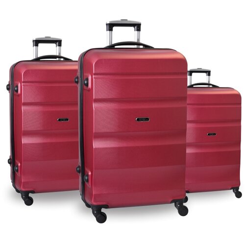 Sazio Set ABS kofera 3/1 Porto u crvenoj boji Cene
