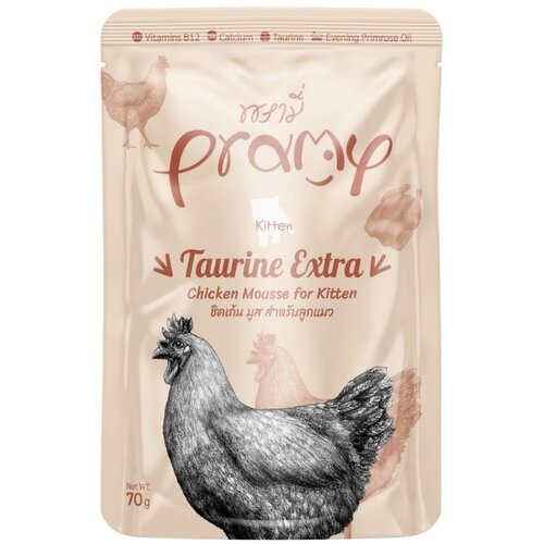 Pramy Taurine Extra Mousse iz pi&amp;scaron;čanca za mačje mladičke 70 g Slike