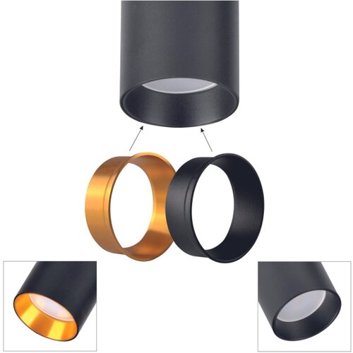  Reflektor za &amp;scaron;inski sistem MARIBEL 1xGU10/10W/230V, crne boje Slike