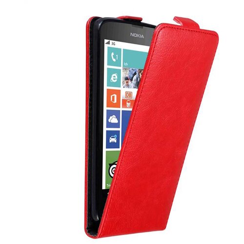 Cadorabo Ohi&scaron;je, združljivo z Nokia Lumia 630 / 635 v rdeče jabolko - Za&scaron;čitni ovitek v obliki flipa z magnetnim zapiranjem, (20552350) Cene