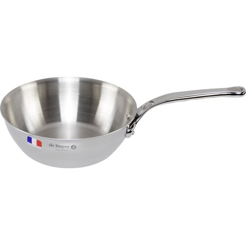 De buyer Affinity Saut&amp;eacute; Pan Stainless Steel curved 20 cm Slike