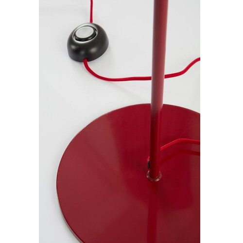 Jotex Rdeča/bela tekstilna zatemnitvena stoječa svetilka (vi&amp;scaron;ina 148 cm) Juliet &amp;ndash; Slike
