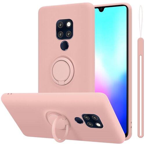 Cadorabo Ohi&scaron;je, združljiv s Huawei v tekoči roza barvi - za&scaron;čitni pokrov iz fleksibilnega silikona TPU z obročem, (20589735) Cene