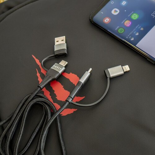 Havit kabel za polnjenje 4v1 USB / USB-C na USB-C / Lightning, 1M Cene
