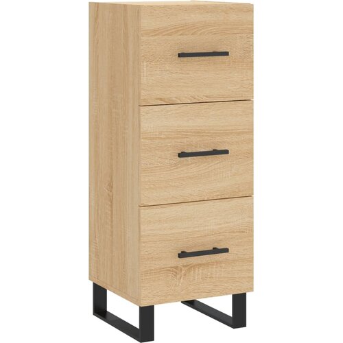  Visoka komoda hrasta sonome 34,5x34x180cm od konstruiranog drva Slike