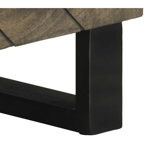  ormarić crni 80x33x46 cm od masivnog drva manga Slike