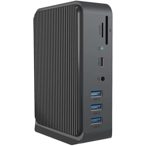 Icybox IB-DK2261AC Docking USB-C in USB-A priklopna postaja z dvema video izhodoma Slike