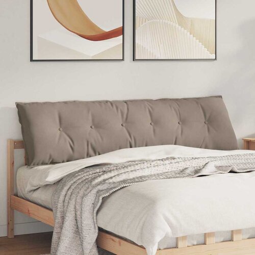  Jastuk za leđa Sivo-smeđa 180 x 50 cm Mikrofiber tkanina Cene