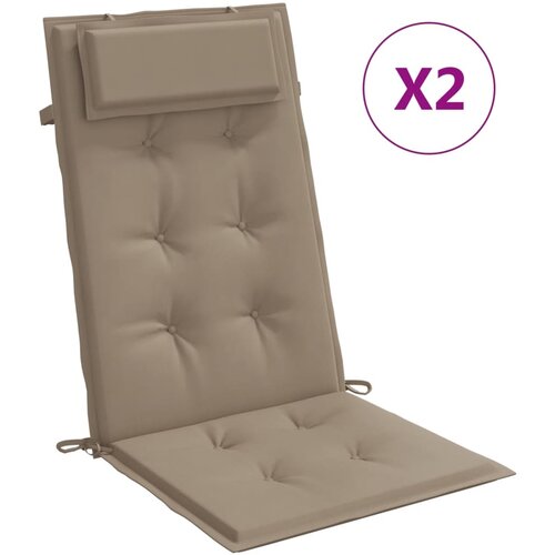 vidaXL Blazine za stole 2 kosa taupe oxford tkanina, (20656797) Cene