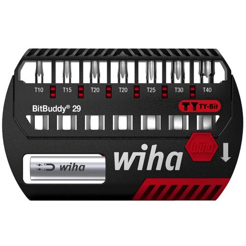 Wiha BitBuddy TY set bitova 29 mm Torx 1/4&amp;quot; 9/1 42136 crveni Slike
