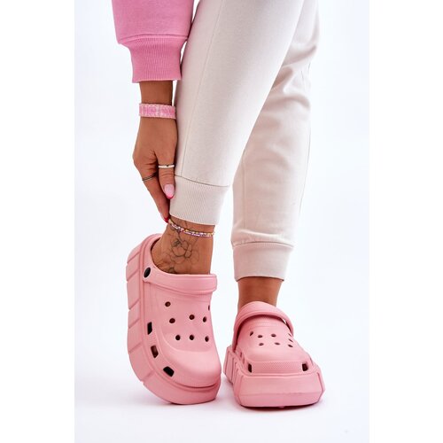 PS1 Women's Foam Platform Crocs Pink Beckett Cene