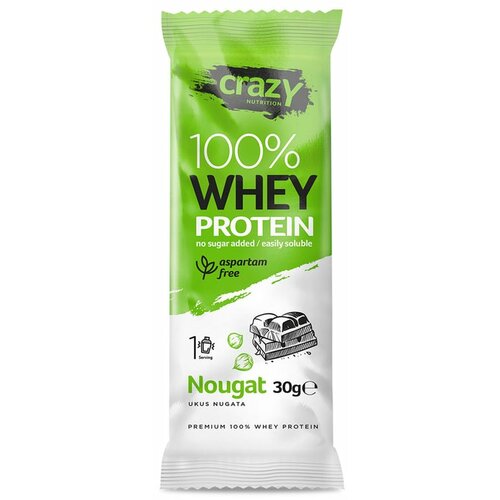 CRAZY NUTRITION Whey protein nugat-lešnik 30g Cene