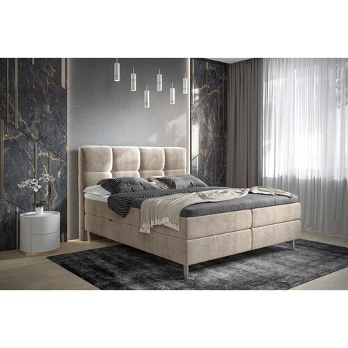 Esposa POSTELJA Z VZMETNICO 140 cm x 200 cm , tekstil rjavosiva Slike