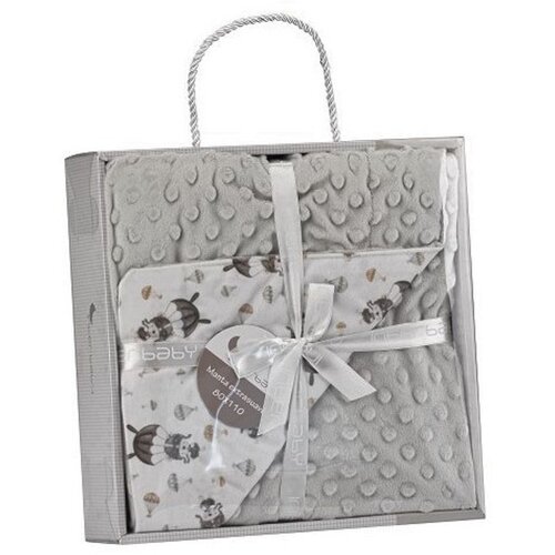 Interbaby Dvostrana Dekica 110x80 Padobranac Sivo Slike