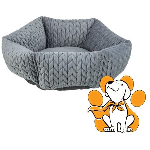 Trixie Bed Livia 50cm, Okrugli Krevet za Pse i Mačke u Sivoj Boji Cene