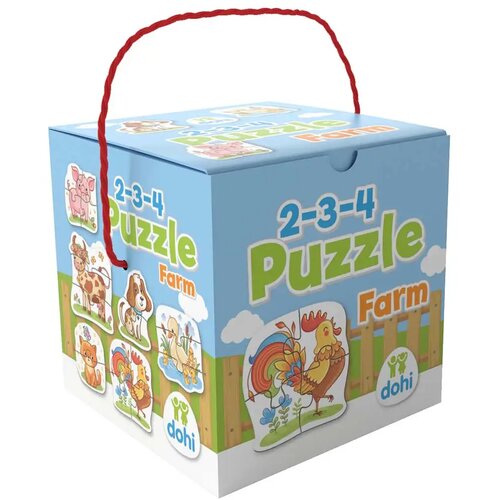 Madžarski proizvajalec 2-3-4-delni+Puzzle+-+Kmetijske+živali Cene