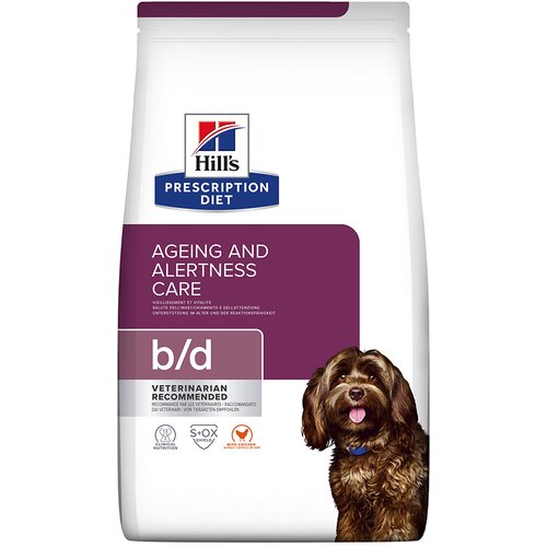 Hill’s Prescription Diet b/d Ageing Care suha hrana za pse s pi&scaron;čancem - 12 kg Cijene