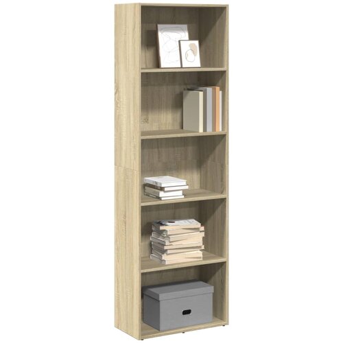  Regal za knjige boja hrasta 60x30x189 cm od konstruiranog drva Slike