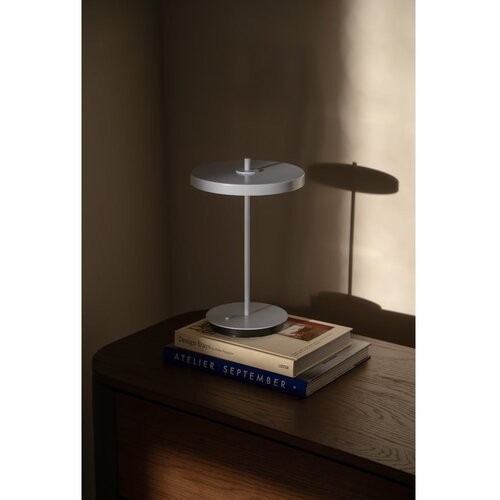UMAGE svijetlo plava metalna led stolna lampa s metalnim sjenilom (visina 31 cm) asteria move &amp;ndash; Slike