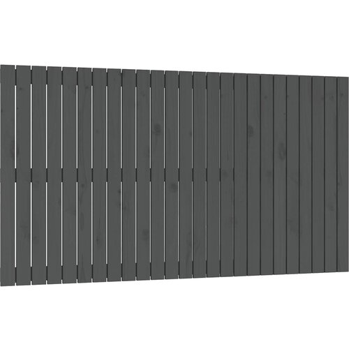  Zidno uzglavlje sivo 159,5x3x90 cm od masivne borovine Slike