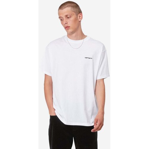 Carhartt WIP S/S Script Embroidery T-Shirt White Cene