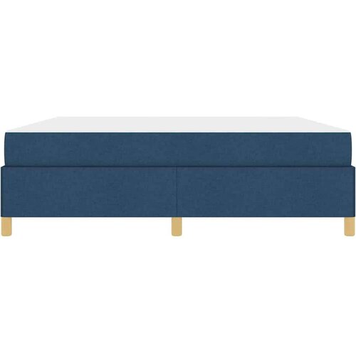  Krevet s opruga kutije Plava i bijela 180 x 200 cm tkanina Slike