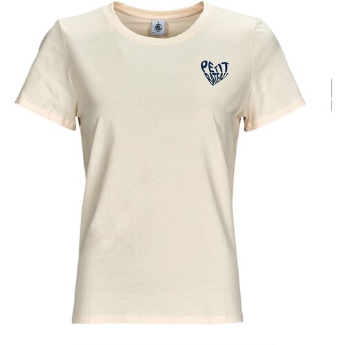 Petit Bateau Majice s kratkimi rokavi MC COL ROND Bež Slike