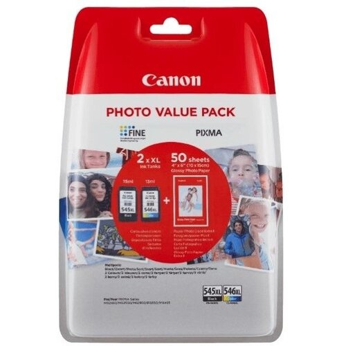  Kartuša Canon PG-545XL/CL-546XL komplet - original + GRATIS 50 listov fotopapirja Cene
