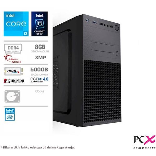 PCX Exam 232, i3 13100/8GB/500GB računalnik Cene