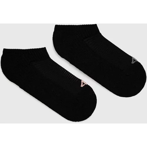 4f Čarape 2-pack za žene, boja: crna