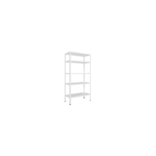  Metalna polica crosser 180 x 90 x 30 cm 5 x 70 kg - bela Slike