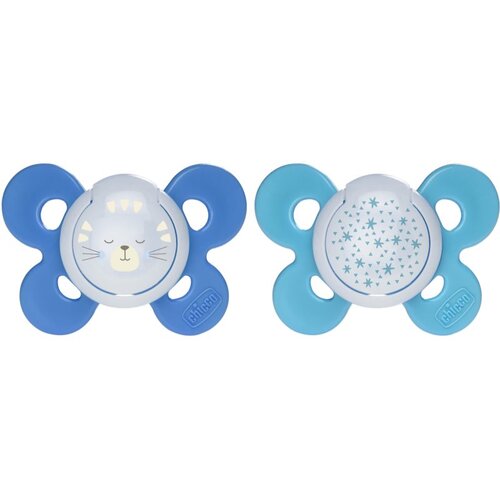 Chicco Varalica physio silikon 16-36m+ 2/1 0%BPA plava udobnost, plava Cene