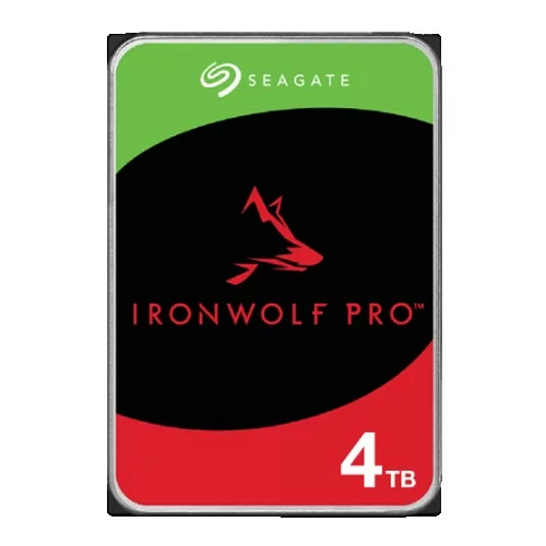 Seagate Ironwolf PRO Enterprise NAS HDD 4TB 7200rpm 6Gb/s SATA 256MB cache 8.9cm 3.5inch 24x7 for NAS & RAID Rackmount systems BLK
