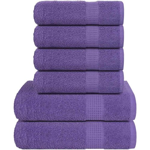 vidaXL 6-delni komplet brisač FROGN vijoličen 360 g/m&sup2;, (5000208277) Cene